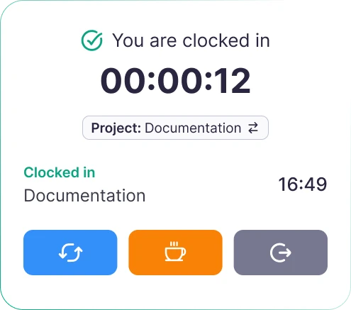 On-site and shift-based teams using browser kiosk on tablet without hardware or app