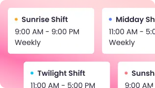 Programación de Turnos con Análisis Crea y ajusta horarios laborales con análisis para una gestión flexible