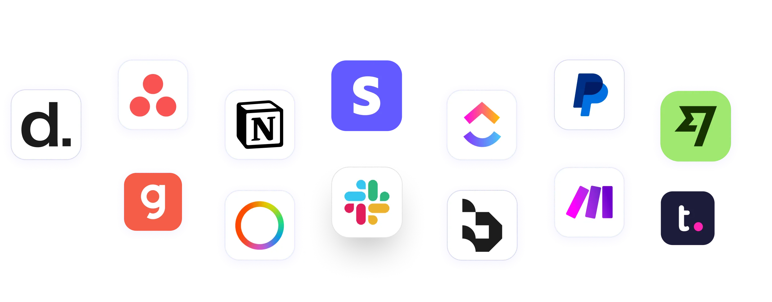 Wrike, WebWork und verbundene App-Logos schweben um die Zeiterfassungs-Integration
