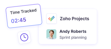 Heures suivies dans WebWork transférées vers Zoho Projects comme entrées natives