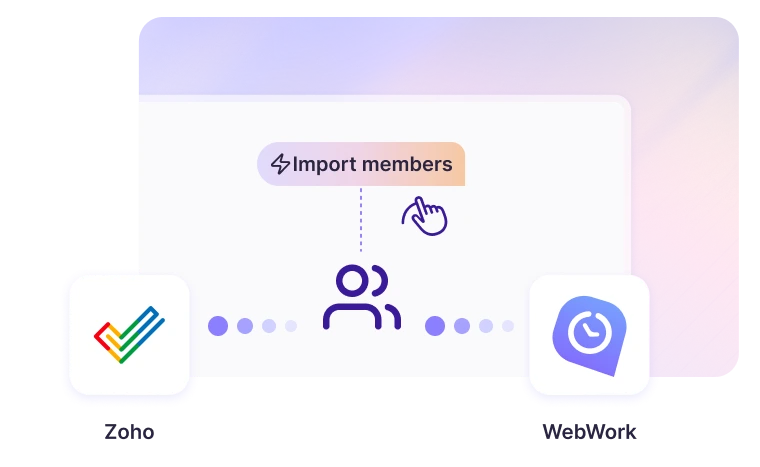 Comment configurer l'intégration de suivi du temps Zoho dans WebWork étape par étape