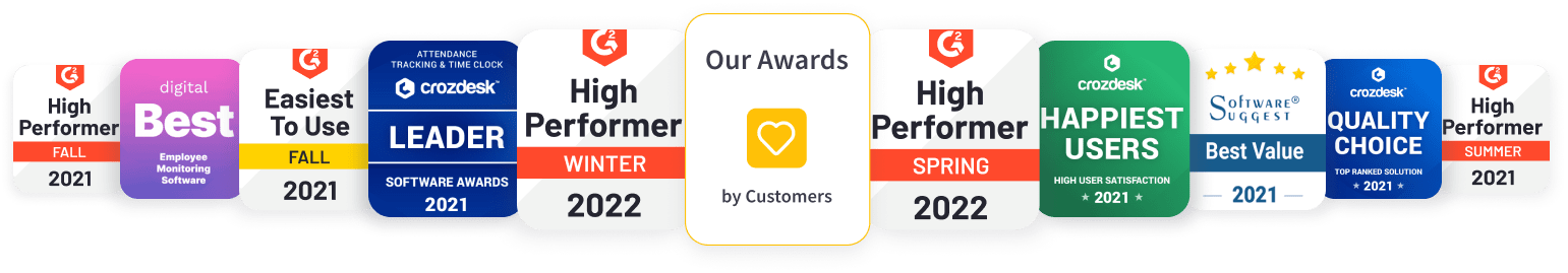 WebWork time tracking software awards: Recognized for excellence and user satisfaction