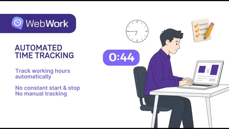 Time tracking with screenshots — full demo — WebWork video