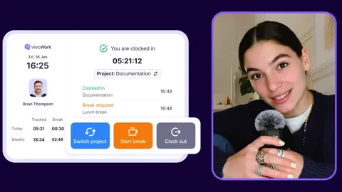 Attendance kiosk for deskless teams — WebWork video